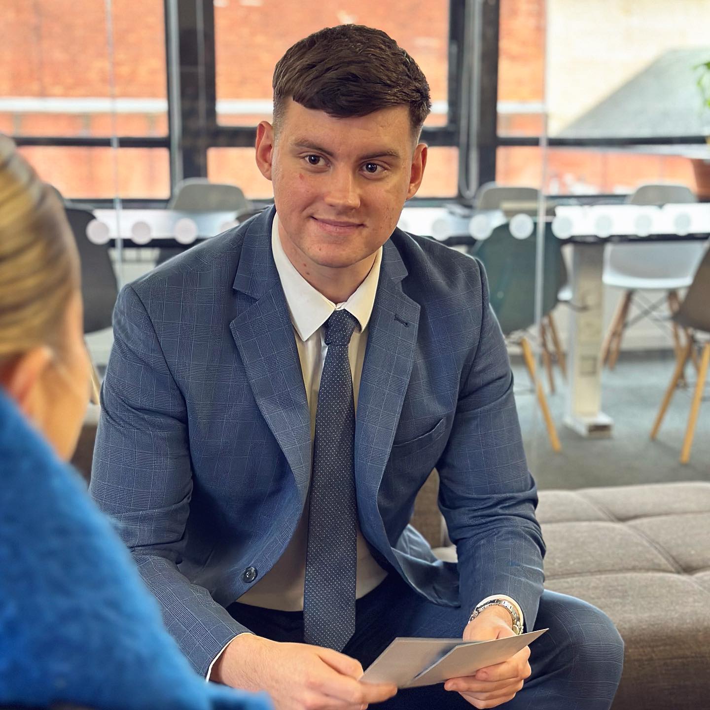 Jordan Taylor from JT Accountancy meeting with a client